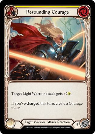 Resounding Courage (Yellow) (DTD070) - Dusk till Dawn Rainbow Foil