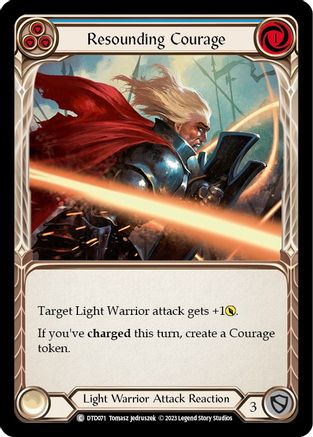 Resounding Courage (Blue) (DTD071) - Dusk till Dawn Rainbow Foil