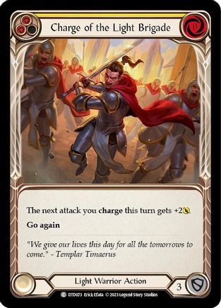 Charge of the Light Brigade (Yellow) (DTD073) - Dusk till Dawn Rainbow Foil