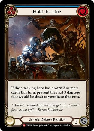 Hold the Line (DTD228) - Dusk till Dawn Rainbow Foil