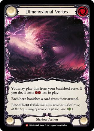 Dimenxxional Vortex (DTD171) - Dusk till Dawn Rainbow Foil