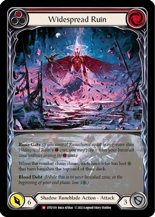 Widespread Ruin (Extended Art) (DTD139) - Dusk till Dawn Rainbow Foil