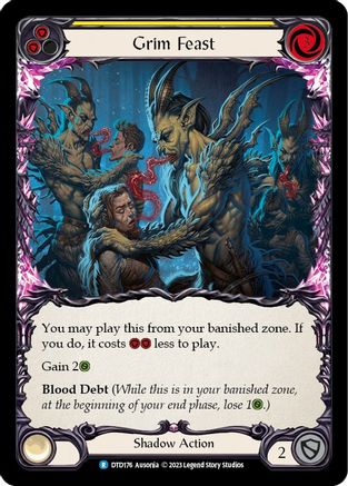 Grim Feast (Yellow) (DTD176) - Dusk till Dawn Rainbow Foil