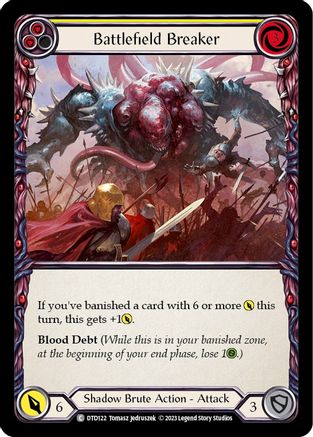 Battlefield Breaker (Yellow) (DTD122) - Dusk till Dawn Rainbow Foil