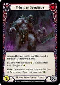 Tribute to Demolition (Red) Rainbow Foil