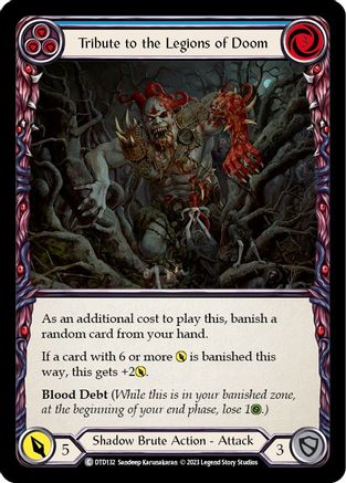 Tribute to the Legions of Doom (Blue) (DTD132) - Dusk till Dawn Rainbow Foil