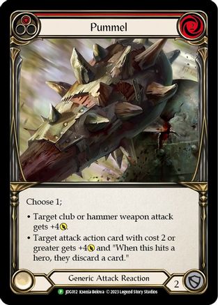 Pummel (Red) - JDG012 (JDG012) - Flesh and Blood: Promo Cards Cold Foil