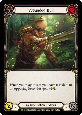 Wounded Bull (Red) - JDG014 (JDG014) - Flesh and Blood: Promo Cards Cold Foil