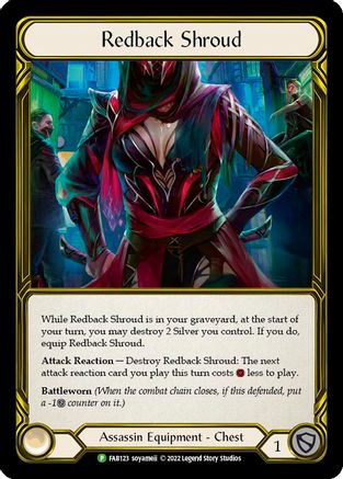 Redback Shroud (Golden) - FAB123 (FAB123) - Flesh and Blood: Promo Cards Cold Foil