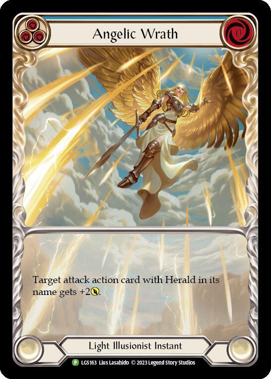 Angelic Wrath (Blue) Rainbow Foil Promo