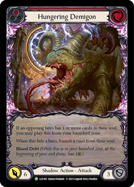 Hungering Demigon (Red) Rainbow Foil Promo