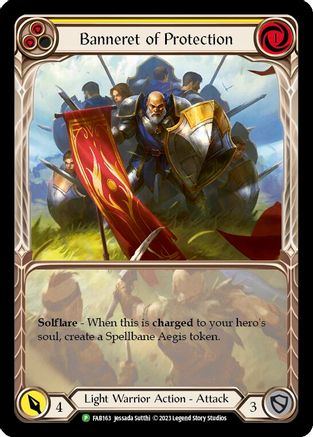 Banneret of Protection - FAB 163 (FAB163) - Flesh and Blood: Promo Cards Rainbow Foil