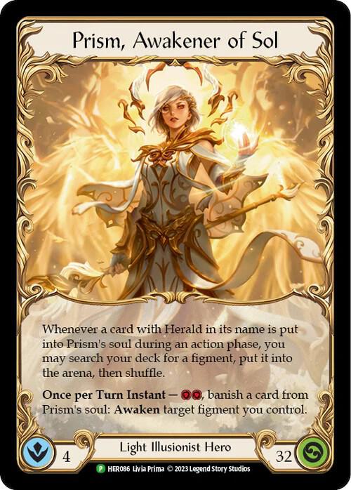 Prism, Awakener of Sol Cold Foil Promo