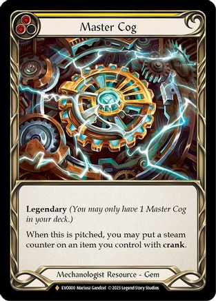 Master Cog (EVO000) - Bright Lights Cold Foil