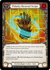 Polarity Reversal Script Rainbow Foil