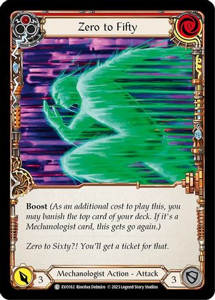 Zero to Fifty (Red) (EVO162) - Bright Lights Rainbow Foil