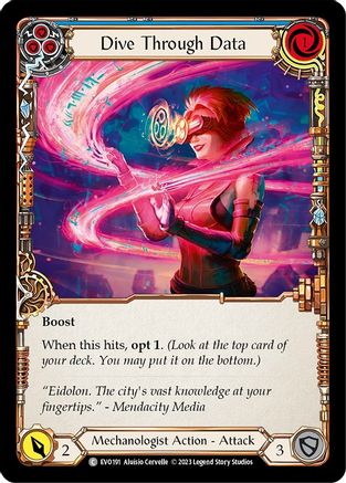 Dive Through Data (Blue) (EVO191) - Bright Lights Rainbow Foil