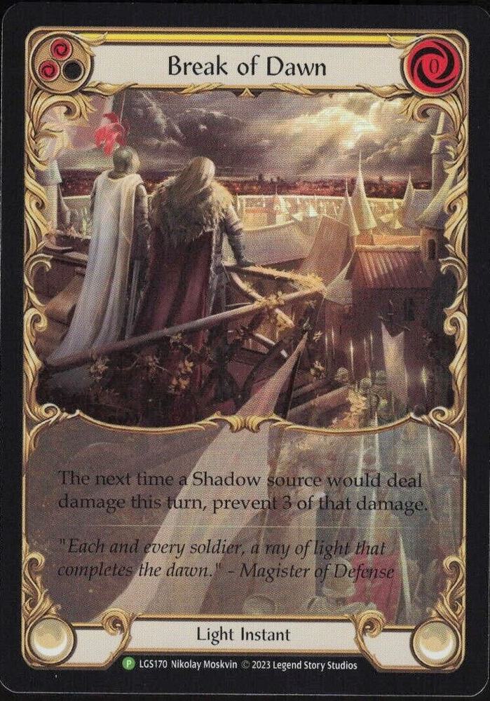 Break of Dawn (Yellow) Rainbow Foil Promo