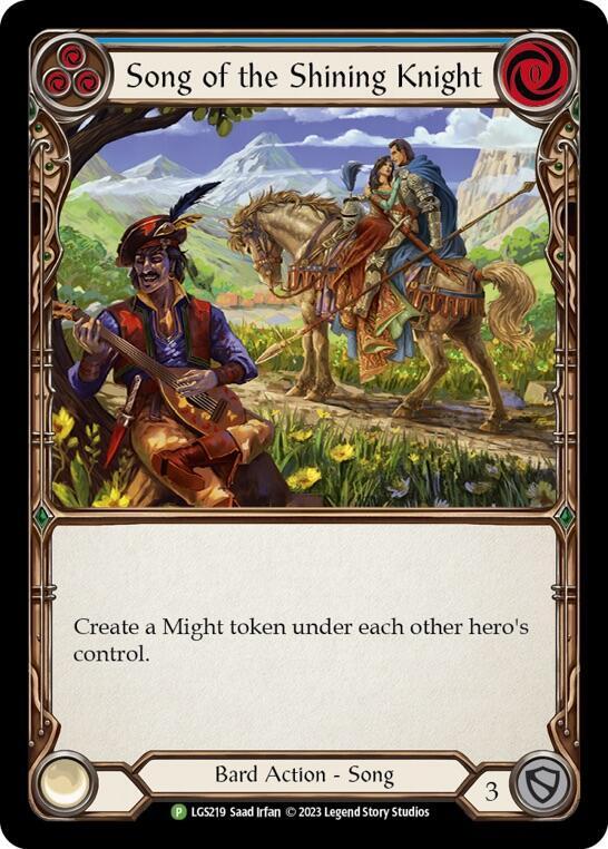 Song of the Shining Knight Rainbow Foil Promo