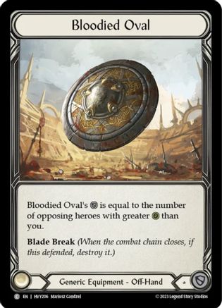Bloodied Oval (HVY206) Cold Foil
