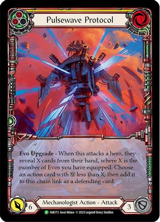 Pulsewave Protocol - FAB173 (FAB173) - Flesh and Blood: Promo Cards Rainbow Foil
