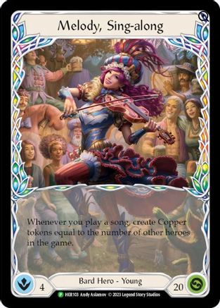 Melody, Sing-along - HER103 (HER103) - Flesh and Blood: Promo Cards Cold Foil