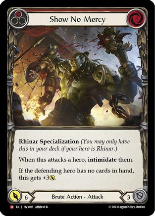 Show No Mercy (HVY013) - Heavy Hitters Rainbow Foil