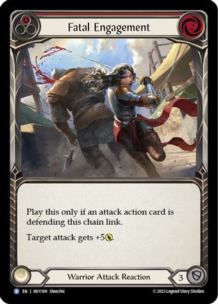 Fatal Engagement (Red) (HVY109) - Heavy Hitters Rainbow Foil