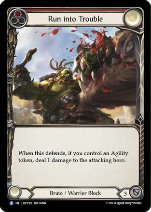Run into Trouble (HVY161) - Heavy Hitters Rainbow Foil