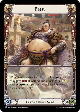 Betsy (BET001) - Blitz Deck: Heavy Hitters - Betsy Rainbow Foil