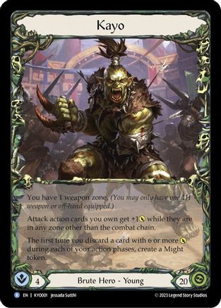 Kayo, Armed and Dangerous (KYO001) - Blitz Deck: Heavy Hitters - Kayo Rainbow Foil