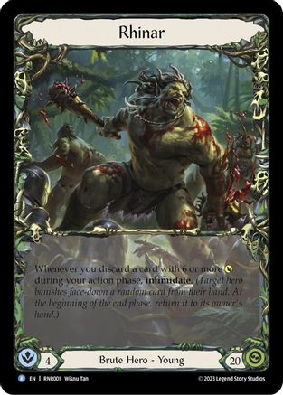 Rhinar (RNR001) - Blitz Deck: Heavy Hitters - Rhinar Rainbow Foil