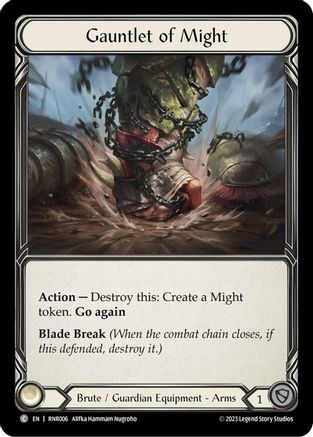 Gauntlet of Might (RNR006) - Blitz Deck: Heavy Hitters - Rhinar