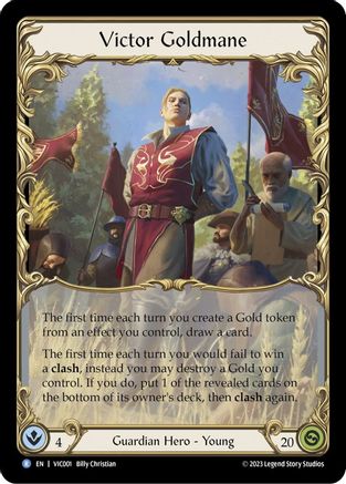 Victor Goldmane (VIC001) - Blitz Deck: Heavy Hitters - Victor Rainbow Foil