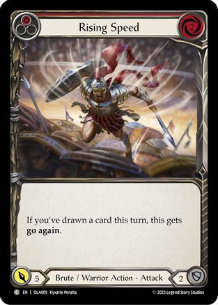 Rising Speed (Red) (OLA009) - Blitz Deck: Heavy Hitters - Olympia