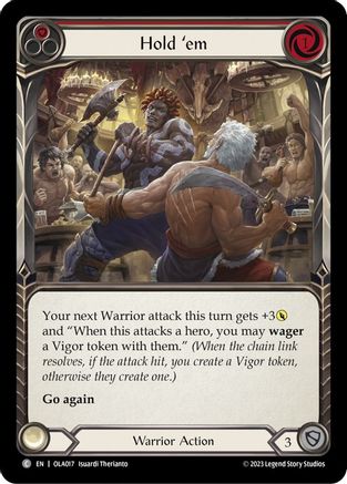 Hold 'em (Red) (OLA017) - Blitz Deck: Heavy Hitters - Olympia