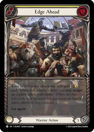Edge Ahead (Yellow) (OLA019) - Blitz Deck: Heavy Hitters - Olympia