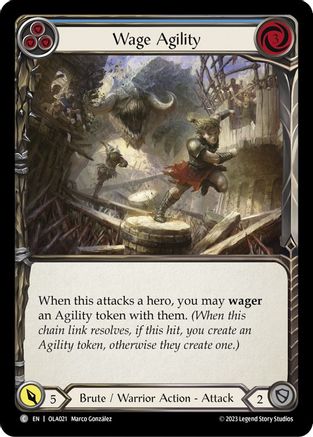 Wage Agility (Blue) (OLA021) - Blitz Deck: Heavy Hitters - Olympia
