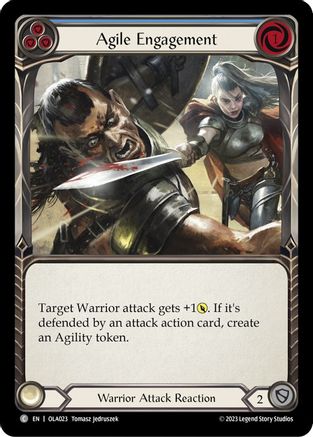Agile Engagement (Blue) (OLA023) - Blitz Deck: Heavy Hitters - Olympia