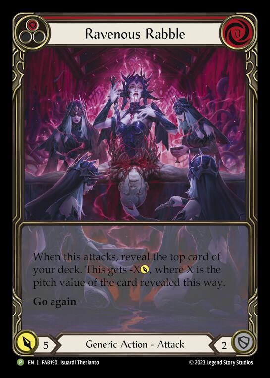 Ravenous Rabble (Red) Rainbow Foil Promo