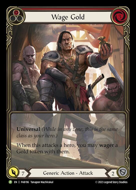 Wage Gold (Red) Rainbow Foil Promo