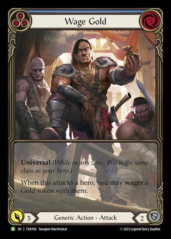 Wage Gold (Blue) Rainbow Foil Promo