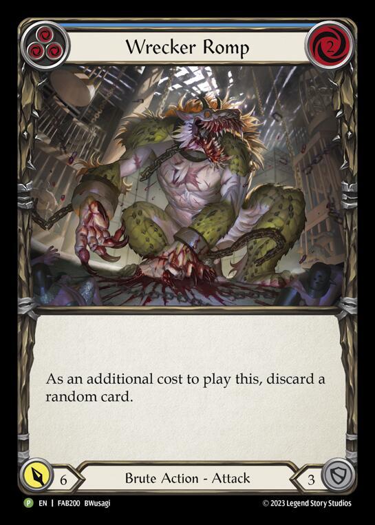 Wrecker Romp (Blue) Alt Rainbow Foil Promo