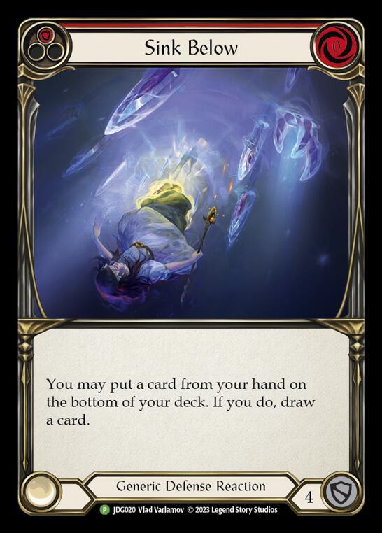 Sink Below (Red) - JDG020 Cold Foil