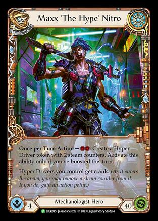 Maxx 'The Hype' Nitro - HER095 (HER095) - Flesh and Blood: Promo Cards Rainbow Foil