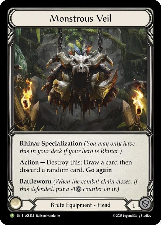 Monstrous Veil Rainbow Foil Promo