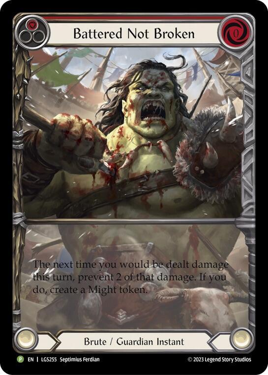 Battered Not Broken Rainbow Foil Promo