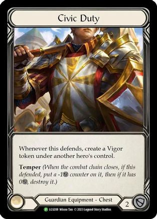 Civic Duty - LGS208 (LGS208) - Flesh and Blood: Promo Cards Rainbow Foil