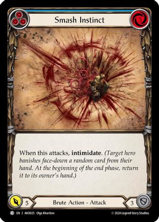 Smash Instinct (Blue) (AKO025) - Armory Deck: Kayo