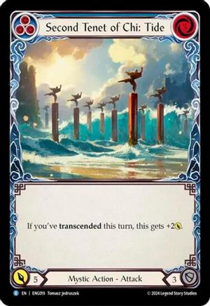 Second Tenet of Chi: Tide (ENG019) - Blitz Deck: Part the Mistveil - Enigma